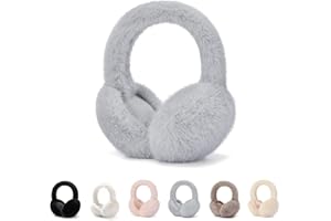 GLAITC Orejeras para Mujer,Orejeras de Invierno,Orejeras de Piel Sintética para Invierno,Orejeras Ajustables para el Frío,Regalo de Invierno para Mujeres,Hombres y Niñas