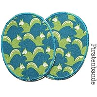 Set 2 Knieflicken Eichhörnchen Flicken zum Aufbügeln für Kinder