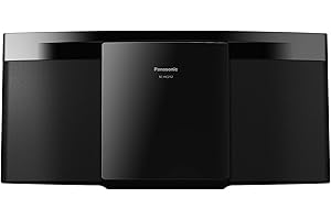 Panasonic SC-HC212EG-K Sistema Micro Hi-Fi a 2 Canali, 20 W, Radio Digitale DAB+, Lettore CD, Bluetooth, USB, Suoni Puri e Minima Distorsione, Design Sottile e Contemporaneo, Nero