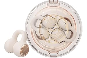 ZOMBIES CAT Open Ear kopfhörer Bluetooth 5.3 Tiefe Bässe knochenschall kopfhörer Exklusive Lichteffekte Clip on kopfhörer Sport, B3 Weiß