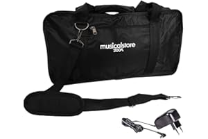 MUSICALSTORE2005.COM Kit Accessori per Tastiere Casio Serie SA: Borsa Protettiva e Alimentatore Compatibile con Modelli SA46, SA47, SA50, SA51 MusicalStore2005®