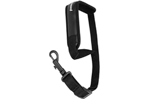 Focusound Saxophone Neck Strap Soft Sax Leather Strap Padded for Alto and Tenor Saxophone