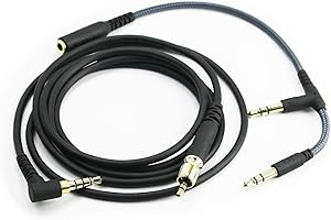 ABLET Cable de audio de repuesto compatible con auriculares Sennheiser Game ONE, Game Zero, PC 373D, GSP 500, GSP 350, GSP 600 (2 m)