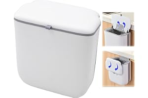 10-liters hängande sopställe med lock, passande för Ducato, Hymer, Pilote och andra husbilar, platsbesparande vikbar hink för