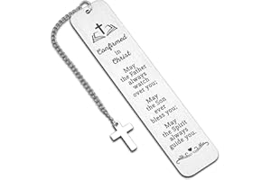 FLEURE ESME Christian Confirmation Gifts First Communion Gifts for Teens Boys Girls Bible Verse Bookmark Gifts for Women Men Religious Gifts Book Lovers Easter Basket Stuffers Baptism Catholic Gifts for Female