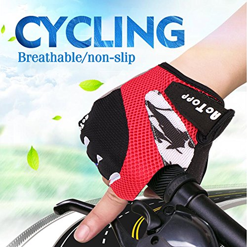 AcTopp Fahrradhandschuhe – Fitness- und Trainingshandschuhe – Handschuhe für alle Radsport – Damen / Herren Handschuhe – Größe: M, L, XL - 4
