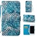 Produktbild NewTH Apple iPhone 7 Plus Lederhülle Premium Schutzhülle Wallet Case Muster Design Etui Brieftasche Ledertasche mit Handschlaufe Neu Zubehör im Bookstyle Cover Schale mit Ständer Standfunktion Etui Karten Slot und Magnetverschluss Apple iPhone 8 Plus Handycover