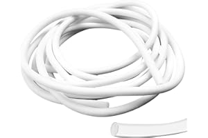 TOOLKNIGHT 5 Meter Schaumstoff Dichtstreifen, Ø 4mm Dichtung Schaum Rundschnur, 5 Meter Runde Silikon Fugenfüllprofil Fugenabdichtung, Rundschnur Fugen-Dichtschnur für Fuge und Spalt Beton Füllung