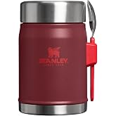 Stanley Klasik Paslanmaz &Ccedil;elik Yemek Termosu Kaşıklı 0,40 LT - Cranberry