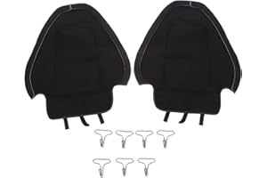 BEDIFFER 2 szt. Maty do Kopania dla Dzieci Osłona Tylnego Siedzenia z Zamiennika Brudu Błota dla Tesla Model 3 Y (Czarny zamsz) M3Y‑GL02GMBL))