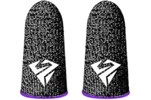 ROBAUN 1 Paire Portable Gaming Doigt Manchon Respirant Bout des Doigts Sweatproof slip Fingertip Jeu Pour Mobile Couverture Gants Pouce