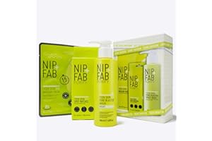 NIP+FAB Nip + Fab Teen Skin Shine Saviour Kit – 3-Step Anti-Blemish Skincare Set for Oily & Teen Skin – Includes Pore Blaster Wash, Wasabi Sheet Mask & Spot Patches – With Salicylic Acid & Niacinamide