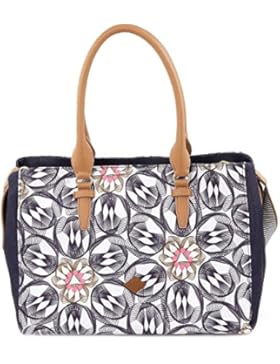 Oilily Damen Carry All Schultertasche, Grau (Charcoal), 17 x 27 x 36 cm