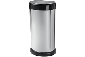 TONTARELLI 42L Moda Silver Touch Top Bin - Metal Effect!!!!