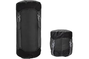 Fadcaer Compression Stuff Sack for Sleeping Bag,11L/18L/30L/45L Lightweight Waterproof Compact Compression Nylon Stuff Sack StorageBag,Travel Compression Bag for Camping,Backpack,Clothes Storage