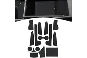 GIUD Tappetini Antiscivolo Compatibile con Kia Sportage NQ5 2022 2023, Tappetini in Gomma per Console Centrale Tappetini per Portabicchieri, Kia Sportage NQ5 Accessori (Nero)