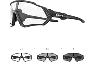 KAPVOE Gafas de Ciclismo Fotocromáticas con TR90 Gafas de Sol Deportivas Mujeres Hombres Running Transparente MTB Accesorios de Bicicleta K9408