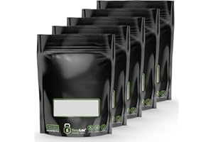 NIPORO Terploc Grove Bags 5 unidades para 30 g de capacidad de llenado, bolsas con cierre y cierre con control de humedad, con humedad relativa entre 58 y 62% (5, 30 gramos)