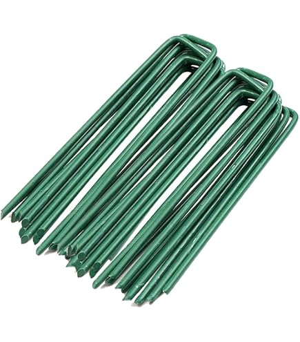 20 Stück Verzinkte Garten-Heringe (U-Form) – 10,2 Cm, Zum Befestigen Von Vlies, Netzen & Planen