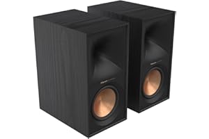 Klipsch R-60M, Kompakter & passiver Regallautsprecher, schwarz, 1 Paar