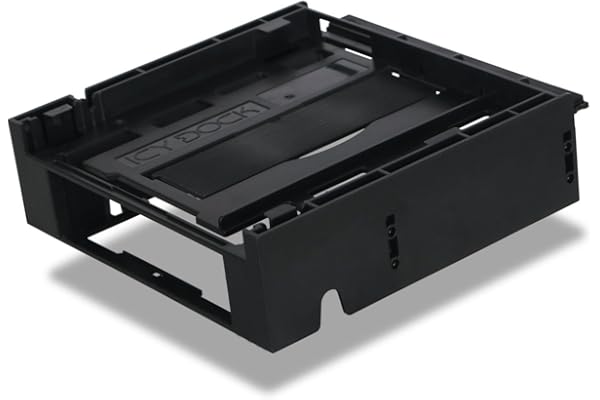 ICY DOCK Cadrede Montage, adpatateur, Support de Disque pour 1 x Disque Dur 3.5" ou Dispositif + 1 x Baie Odd Ultra Slim en Baie Externe 5.25" - Flex-FIT Trio MB343SPO