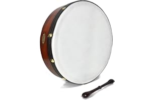 Handmade by Dannan Irish Celtic Vegan 16" Bodhran Hand Drum (Various Options) (Plain)