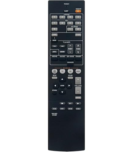 VINABTY Telecomando Sostitutivo RAV464 ZA11360 Per Yamaha AV Receiver HTR-4065, HTR4065, RX-V473 – Telecomando Universale ABS, Plug And Play
