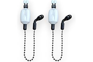TJR Tackle 2 x Pro Ace II Bite Indicators Bobbins Short 14cm Chain For Fishing Bite Alarms