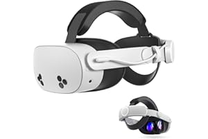 Maecker VR K3 Sangle de Batterie pour Quest 3S pour Quest 3 Sangle de Tête avec Batterie 6000mAh Sangle Elite Équilibrée pour Quest 3S/3 Accessoires