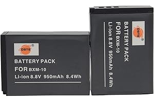 DSTE 2pcs 8.8V 950mAh BXM-10 rechargeable li-ion Batteria Compatibile per XiaoYi BXM-10,XiaoYi YI-M1 Mirrorless