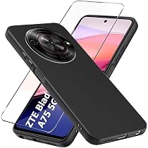2 Cover Per ZTE Blade A75 5G - Custodia Trasparente In TPU Morbido, Sottile 1,26mm, Antiurto, Antigraffio, Leggera (30g), Bumper Protettivo