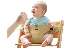 Lychee Chaise de voyage portative et siège de sécurité Ceinture de sécurité pour bébés et tout-petits avec siège à sangles. (Kaki)
