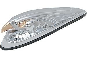 DRAG SPECIALTIES Drag Specialities Adlerkopf mit Goldaugen Kotflügel Statue Kühlerfigur Maskottchen - 17cm