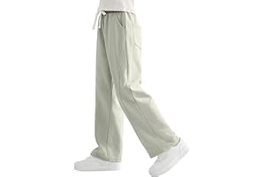 Rolanko Pantalones Deportivos para Niñas con Cintura Elástica Ajuste Holgado, Comodidad Casual para Niños