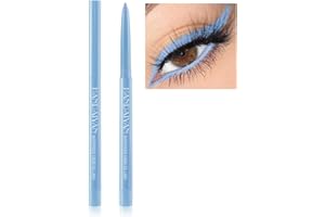 GEEWHILE Coloured Eyeliner Liquid Eyeliner, Matte Eyeliner Pencil, All Day Long-Lasting Eye Liners Waterproof Sweat Resistant Eyeliner Pencil for Makeup Tool (Blue)