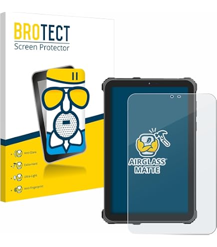 Brotect Pellicola In Vetro Opaca Per Oukitel RT3 - Anti-Riflesso, Durezza 9H, AirGlass 2x Più Sottile, Made In Germany - 2
