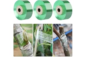 Heqishun 3 Rollas de Cintas de Cultivo Injerto, Cinta Autoadhesiva de Injerto Planta Jardineria Viveros Plantas Nuevas (100 Metros, 328 ft)
