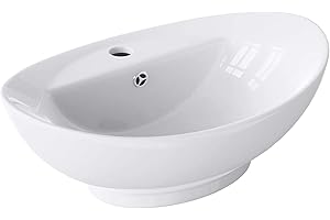 DOPORRO Sogood Lavabo vasque à poser blanc 59cm lave main Bruxelles302 59x39x21cm