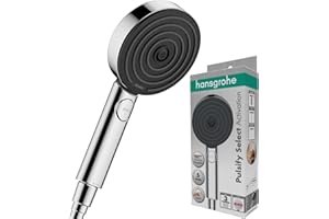 hansgrohe Duschkopf Pulsify Select S, Duschbrause 3 Strahlarten Activation, Antikalk-Funktion, Chrom, Kunststoff