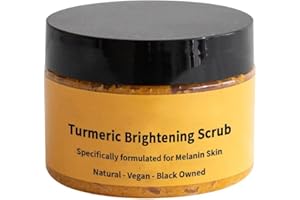 PURSUIT-W Turmeric Body Scrub, Kurkuma Aufhellendes Peeling, Körperpeeling Meersalz, Entfernen Sie Dunkle Innere Oberschenkel Bikni Bereich Unterarme Hyperpigmentierung, Für Alle Hauttypen (100g, Yellow)