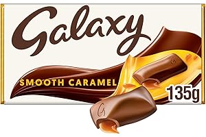 MARS Galaxy Chocolate Bar, Smooth Caramel & Milk Chocolate, 135g, Ideal for Gift, Snacks or Hamper