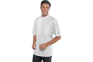 Isacco Bilbao Kochjacke weiß, L, 100% Baumwolle, halbrund, 190 gr/m2