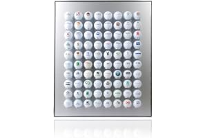 KNIX Premium golfboll set i aluminium för 80 golfbollar – monter, golfhylla monter display passionerade golfare