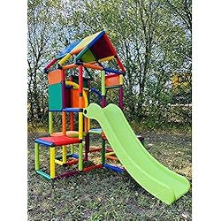 Move and stic Lina Grande tour de jeu/aire de jeu pour enfant avec toboggan