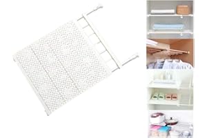 OAKNO - Scaffale telescopico per armadio, regolabile, non richiede forature, in acciaio al carbonio, per camera da letto, bagno, cucina