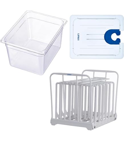 Vasca Roner Supporto Alimenti Sottovuoto Set Sous Vide Mahlzeit Con Contenitore GN - Per Professionale Di Carne E Pesce Cottura Sottovuoto Accessorio Per Roner - 4