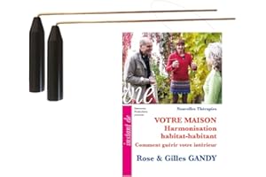 MÉDECINE SYMBOLIQUE Varillas de buscador acodadas, fabricadas en Francia, uso en radiestesia, geobiología, feng shui, medicina simbólica. Rose y Gilles Gandy. Fabricación artesanal (baguettes+DVD Casa)