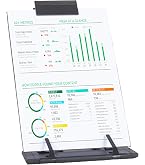 KALIONE Lot De 2 Porte-Documents Réglables - Support Pliable Pour Écran Ordinateur, Idéal Pour Bureau Et Artistes