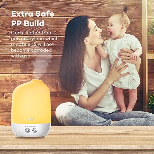 Aroma Diffuser 300ml TaoTronics Ätherisches Öl Diffuser Luftbefeuchter Aromatherapie Touch Controls Timer PCB Schutz PP Gehäusen 7 farbige LEDs - 5