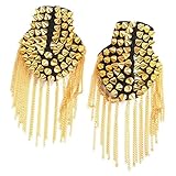 hombreras decorativas plumas Especial diseño de estrellas con cadena de borla, elegante y lleno de encanto.